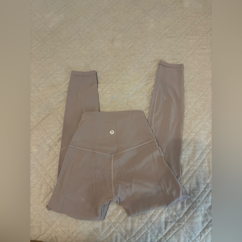 Lululemon Taupe/ Light Purple High-Waisted Leggings